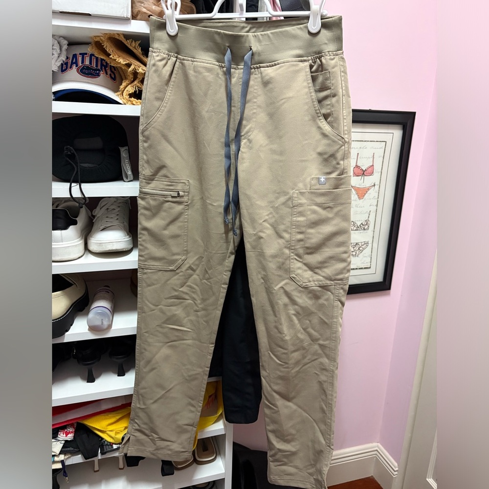 Figs Women's Beige Cargo Pants